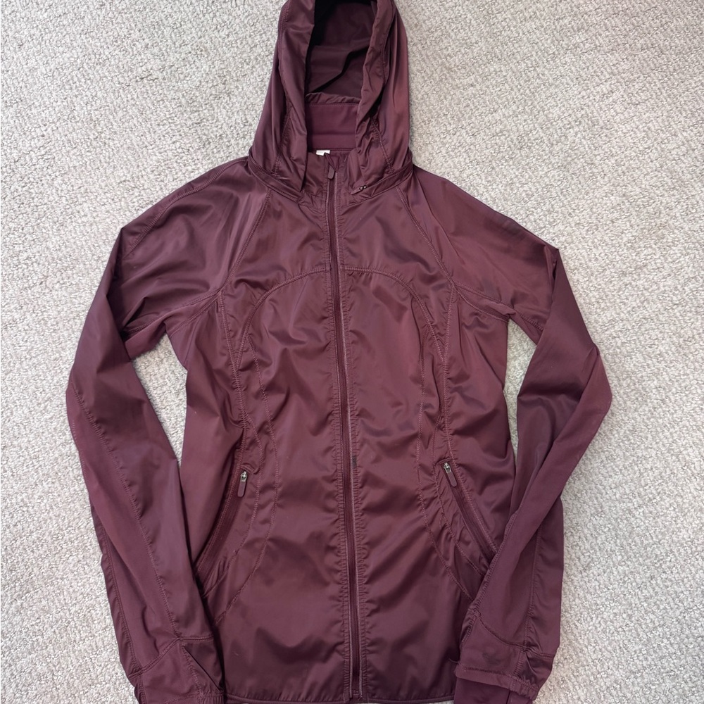 Lululemon Burgundy Hooded Jacket